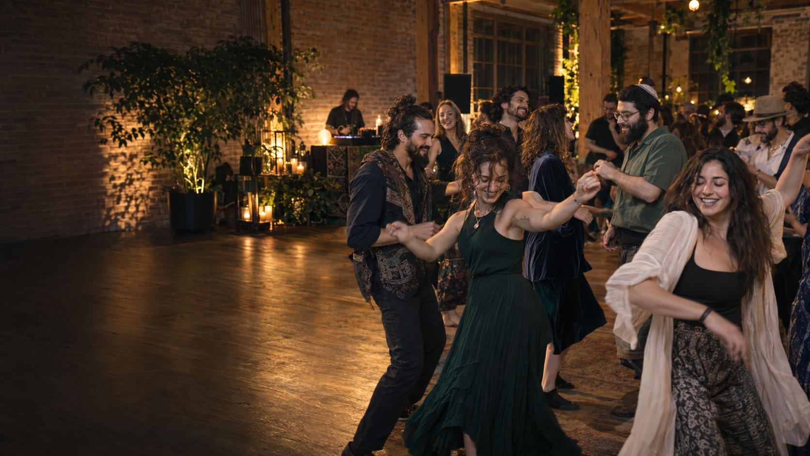 Creative concept of a joyful Jewish community gathering in London, Ontario